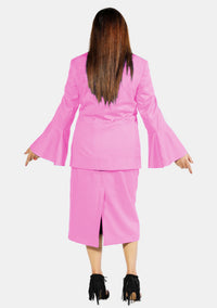 eClergy's Suit Flared Sleeve Pink