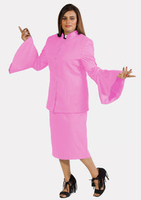 eClergy's Suit Flared Sleeve Pink