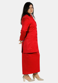 Female Red Clergy Suit