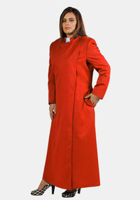 Radiant Red Anglican Cassock for Women