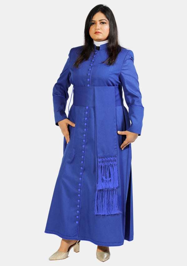 Gorgeous Royal Blue Cassock for Women