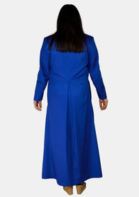 Sanctified Royal Blue Anglican Cassock For Women