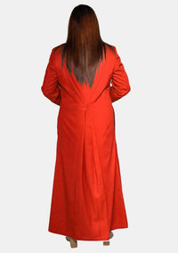 Radiant Red Anglican Cassock for Women